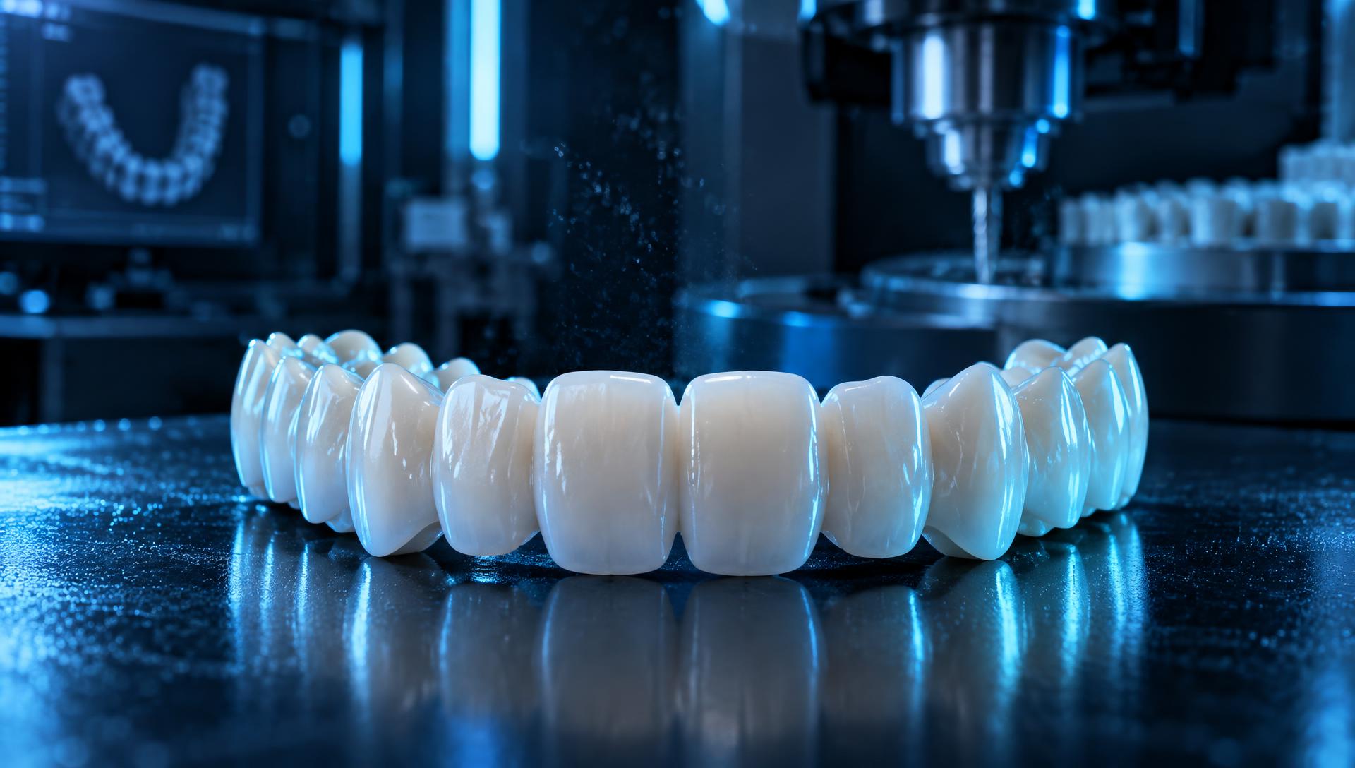 Zirkoniabro i Omega Dentals digitala produktionsmiljö